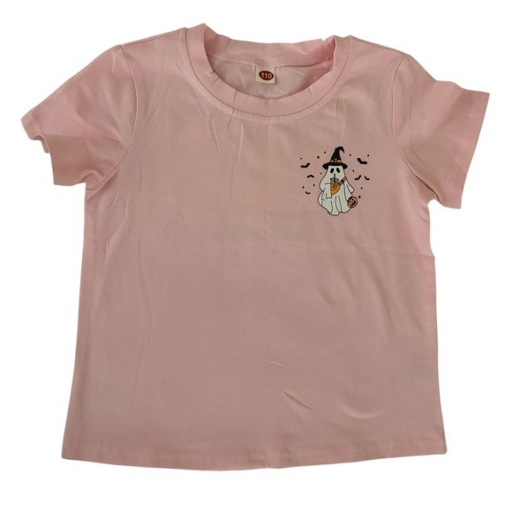 NEW Halloween Boo Jee Girls Size 4 Pink‎ Ghost Graphic T Shirt Fall